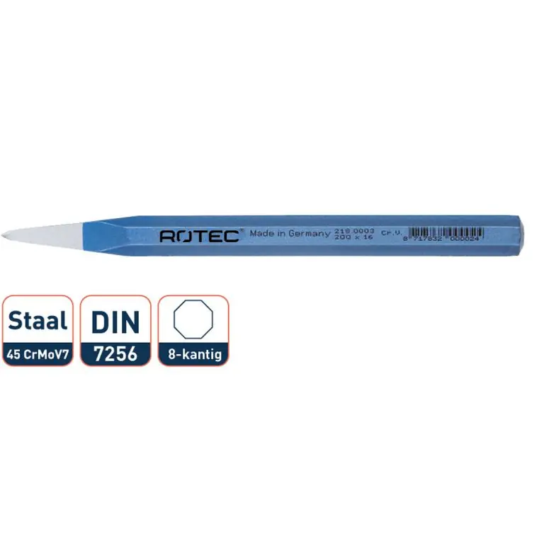 Rotec Puntbeitel 8-Kantig 18 x 350 mm Beperkt Aanbod