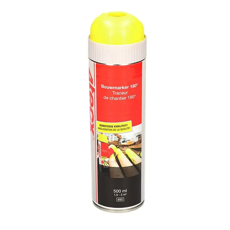 4Tecx Bouwmarker Fluor Geel 500 ml Superprijs