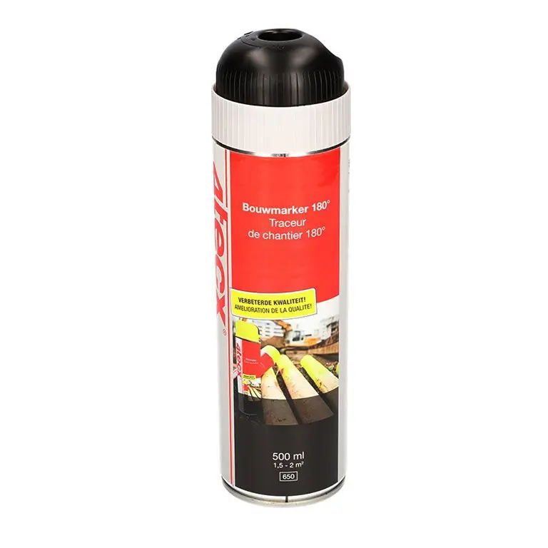 4Tecx Bouwmarker Zwart 500 ml Gratis Verzending