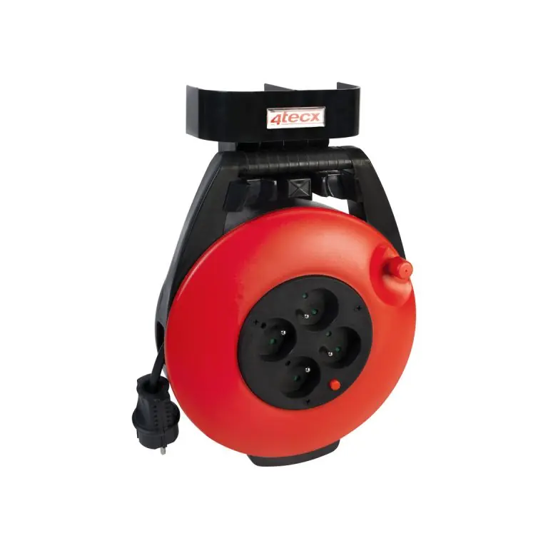 Aanbieding 4Tecx Kabelhaspel 15 m 3 x 1.5 mm2 met wandhouder