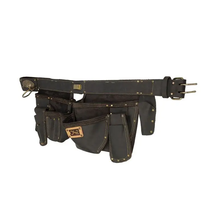 Koop Online D4E Lederen Gereedschapsgordel Oliebruin