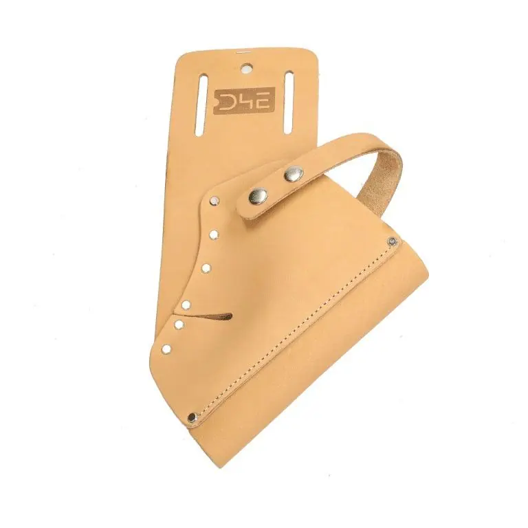 D4E Boorhouder in Naturel Leder Bruin Finale Uitverkoop