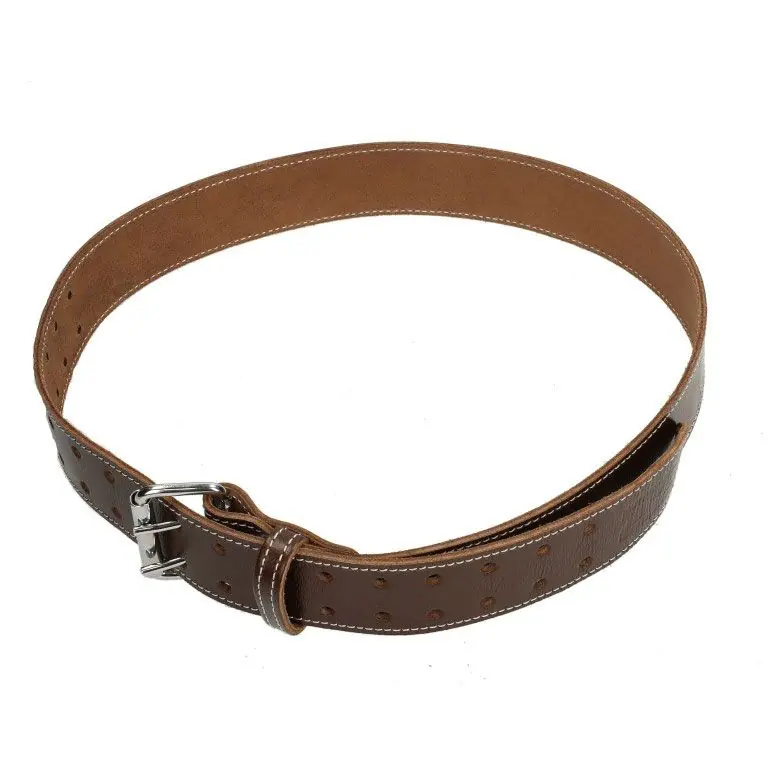 Garantie Inbegrepen D4E Lederen Riem 50 mm Donkerbruin