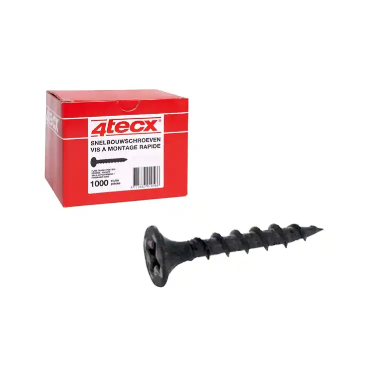 4Tecx Gipsplaatschroef Grof PH2 3,9 x 35 mm 1000 stuks Beste Prijs