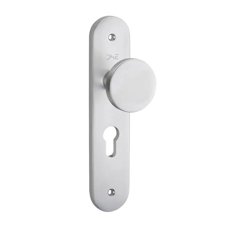 Alleen Vandaag D4E Deurschild Aluminium Afgerond 45x210 Knop PC72