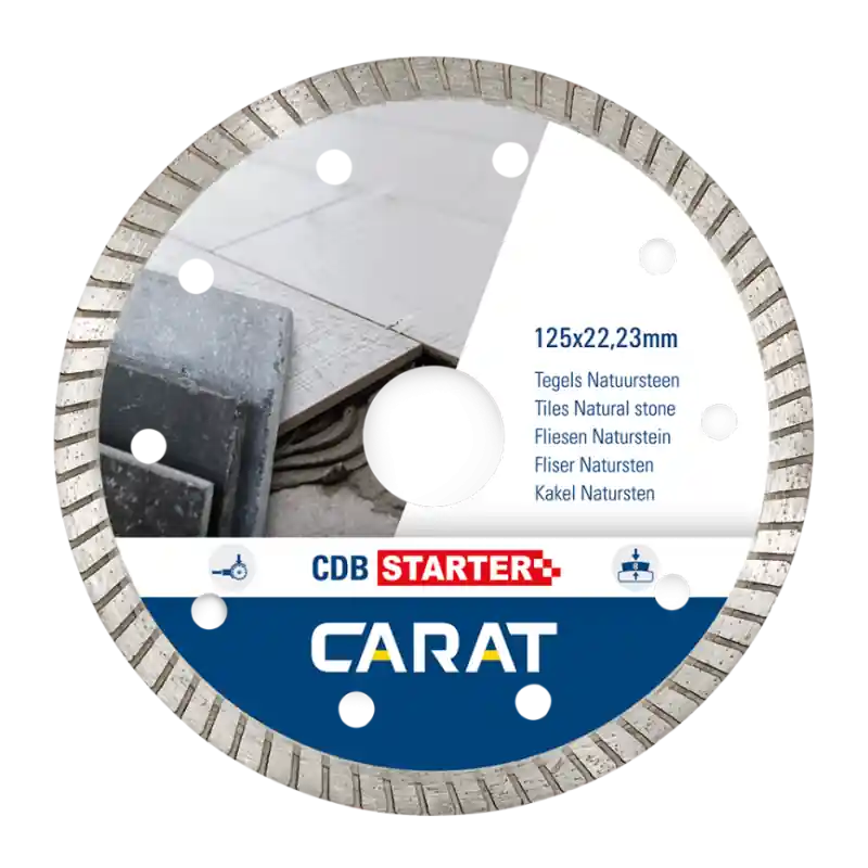 Trendy Carat Diamantzaagblad Tegels CDB Starter Ø 115-125mm
