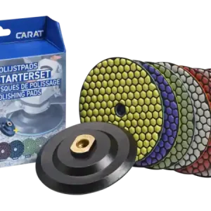 Plaats Bestelling Carat Diamant Polijstschijvenset Ø 125mm K50 t/m 3000 incl. houder