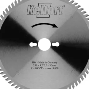 Authentiek Kelfort Cirkelzaagblad 230mm TF (negatief) 64 tanden