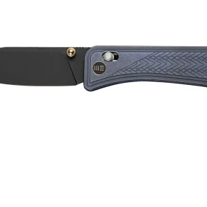 WE Knife Bougie Banter WE24009-1 Black Stonewashed, Blue Titanium, zakmes, Ben Petersen design Premium