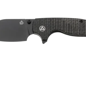 Limited Edition QSP Knife Chefmaster 163-C2, Black 14C28N, Brown Coarse Micarta, zakmes, Keanu Alfaro design