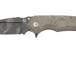 Fox Wander Tactical URO FX-557 Acid Etch Niolox, OD Green Canvas Micarta, zakmes Speciale Aanbieding