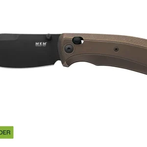 Geld-Terug-Garantie MKM Bolero MK BL-TBRD Blackwashed S30V, Bronze Titanium, zakmes, David C Andersen design