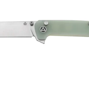Fabrieksprijs QSP Knife Penguin Button Lock QS130BL-B1 Plain, Jade G10, zakmes