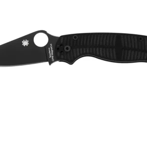 Spyderco Paramilitary 2 Salt, CPM MagnaCut Black DLC, Black G10 C81GMCBKP2 zakmes Nieuwe Collectie