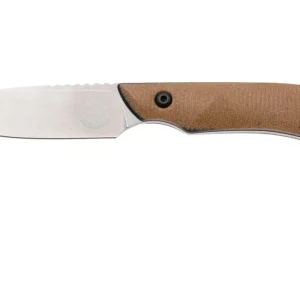 White River Knives Axiom WRSS-AXM-MNB Stonewashed Magnacut, Natural Canvas Micarta, jachtmes, Smith and Sons design Alleen Vandaag