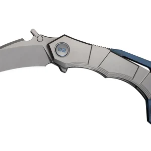 WE Knife Tayra WE24069-2 Stonewashed Bohler M390, Gray Titanium, zakmes Beperkt Aanbod