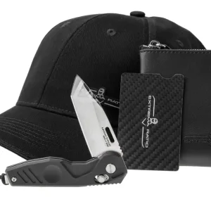 Extrema Ratio The Carry Box EDC, 04.1000.0174/B-KIT, BFK EVO, Stonewashed Nitrogen, Black Aluminum, Limited Edition zakmes, set Bestel Nu