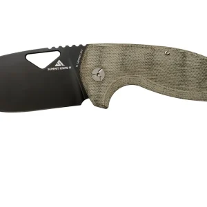 Express Levering Fox El Capitan SK-02 PVD Summit Knife Co, Black PVD zakmes, Tommaso Rumici design