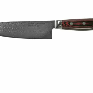 Speciale Aanbieding Yaxell Super Gou 37101, 161-laags damaststaal santoku, 16,5 cm