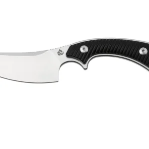 Betaalbaar QSP Knife Viper QS166-A1 Stonewashed 10Cr15MoV, Black G10, vaststaand mes
