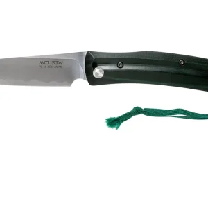 Populair Mcusta MC-193C Friction Folder, Black-Green Wood, herenmes