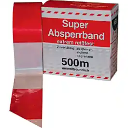 Afzetband rood/wit doos 500 m Op = Op