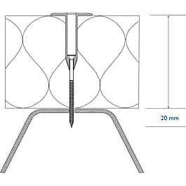 Beperkt Aanbod Eurofast tule-schroefcombi TPRS-45 PH2 opbouw 75-84 mm 250 stuks