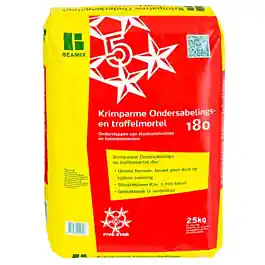 Koop Online Weber Beamix Top krimparme ondersabelings- en troffelmortel 180 zak 25 kg