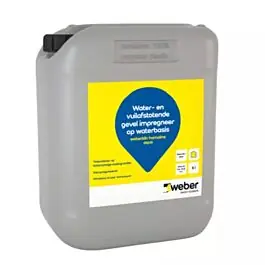 Weber klin Hamoline aqua gevel impregneer5 liter Plaats Bestelling