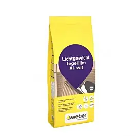 Weber lichtgewicht tegellijm XL wit 2.5 kg Gereduceerde Prijs