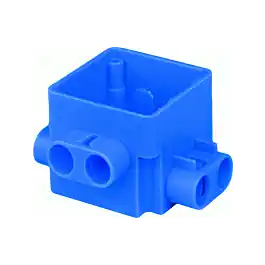 Handgemaakt ABB Hafobox centraaldoos vierkant 55mm 2-vlaks 8 invoeringen 16 mm